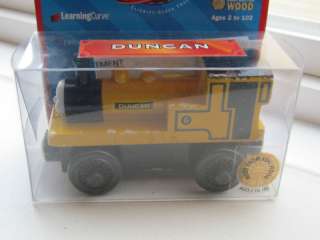 Thomas WOODEN TRAIN tank DUNcaN used w/ BOX fits track  