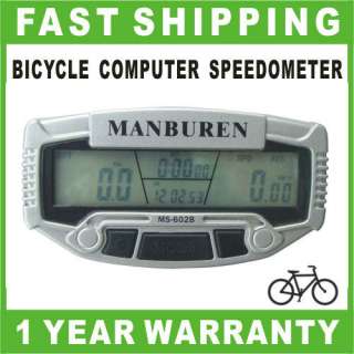 Bike Speedometer HD LCD Bicycle Cycle Computer Odometer Trail Tech 