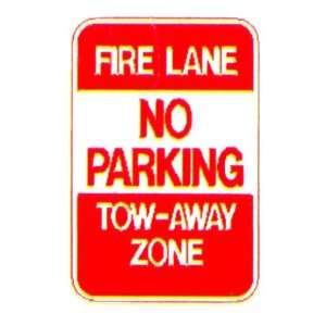    Fire Lane No Parking Tow Away Zone Sign Patio, Lawn & Garden