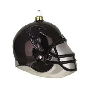  Pack of 4 NFL Atlanta Falcons Glass Helmet Christmas 
