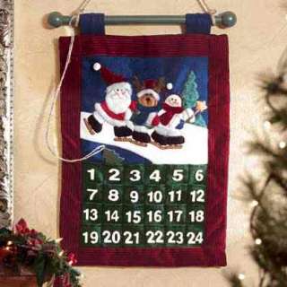 Plush Santa & Snowman Countdown to Christmas Calendar  
