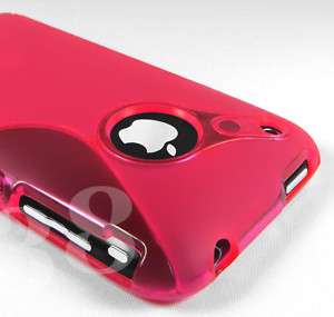 HOT PINK RUBBER TPU CASE SKIN COVER FOR IPHONE 3G 3GS  