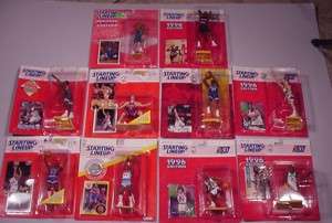 1990s SLU Starting Lineup NBA 10 Basketball action figures MOC toys 