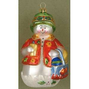  Beachy Snowman Christmas Ornament