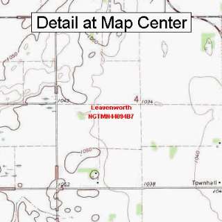 USGS Topographic Quadrangle Map   Leavenworth, Minnesota (Folded 