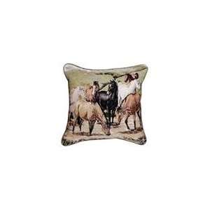  Cripple Creek Remunda Horse Decorative Throw Pillow 17 x 