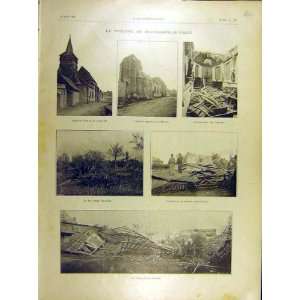  1895 Cyclone Beauchamps Le Vieux Church Ruins Print