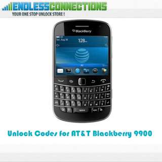 Unlock Code For AT&T Blackberry 9900 Bold Touch  