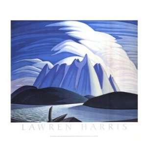   and Mountains   Poster by Lawren P. Harris (23x20)