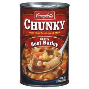 Campbells Chunky Hearty Beef Barley Soup 18.8 oz  Grocery 