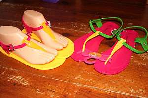 2012 Jelly Toe Post Sandals Flip Flops Beach Shoes UK 3 4 5 6 7 8 