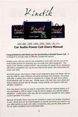 Kinetik KHC600 Power Cell Car Audio Battery System, High Current, 600w 