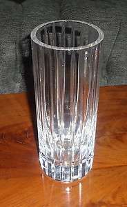 Baccarat Brilliant Crystal Vase Harmonie Pattern 8 NICE  