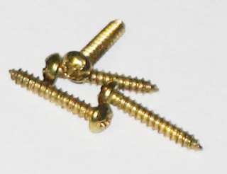 200 1/2 inch Brass Plated #2 Phillips Round Head Screws  