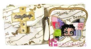 Signature Betty Boop Fanny Pack Wrist Purse Bag White  
