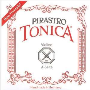  Pirastro Tonica 4/4 Violin String Set, Medium with Ball 