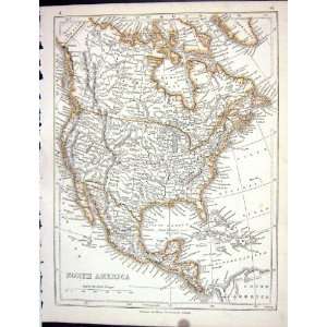  Lowry Antique Map 1853 North America Mexico California 