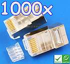 500x Shielded Cat6 RJ45 Connector Modular PlugnBoot items in EASWIRE 