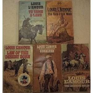   Land   The Burning Hills   The Key Lock Man Louis LAmour Books
