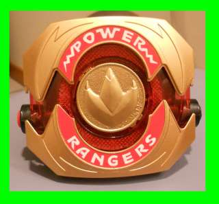 Mighty Morphin Power Rangers Gold Morpher w/ Dragon Coin prop 