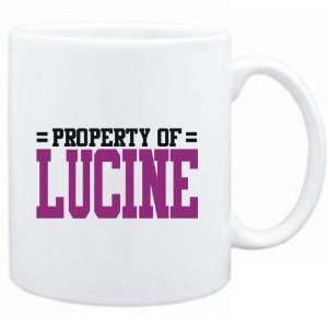 Mug White  Property of Lucine  Female Names  Sports 