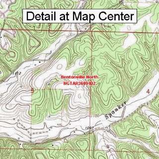  USGS Topographic Quadrangle Map   Bentonville North 