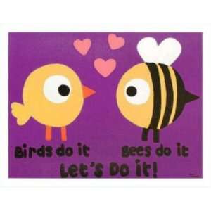 TODD GOLDMAN BIRDS DO IT BEES DO IT 14/21 Limited Edition 32X 24 
