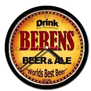  BERENS beer and ale cerveza wall clock 