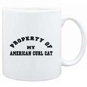    Mug White  PROPERTY OF MY American Curl  Cats