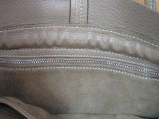 TODS Brown Taupe Suede Leather D Bag Purse  