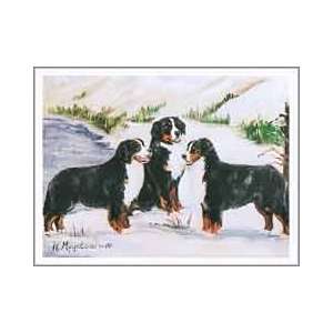  Bernese Mountain Dog Trio Notecards 