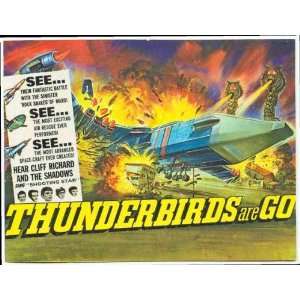 Thunderbirds Are Go Movie Poster (11 x 17 Inches   28cm x 44cm) (1966 