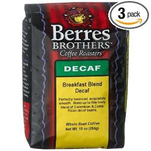Berres Brothers Coffee Roasters Decaf Breakfast Blend Coffee, Whole 