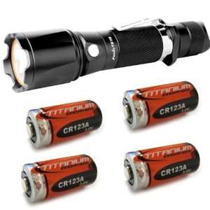 Fenix TK15 R5 CREE XP G 337 Lumen LED Flashlight Combo   Includes 4 x 