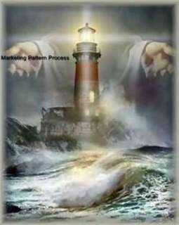Gods Lighthouse Cross Stitch Pattern Jesus Christian  