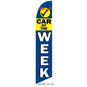 12ft x 2.5ft Car of the Week Feather Banner Flag   FLAG ONLY   LIMITED 