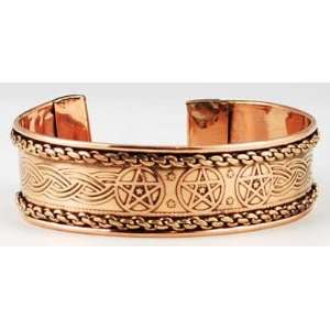  Copper Three Pentagrams Bracelet Jewelry
