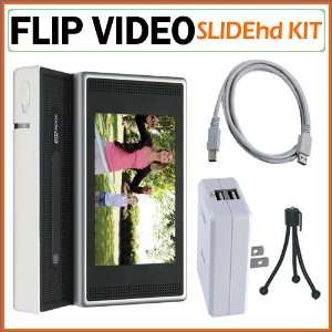  Flip SlideHD Video Camera   White, 16 GB, 4 Hours 
