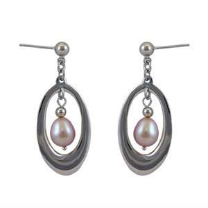  .925 Sterling Silver and Freshwater Pearl Earrings QE 