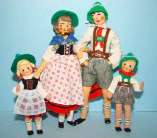 BAPS Austrian Bavarian Family of 4 Cloth Germany MINT  
