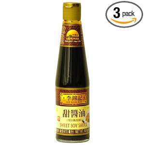 Lee Kum Kee Sweet Soy Sauce, 14 Ounce Glass Bottles (Pack of 3 