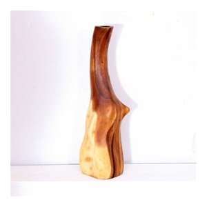  Natural Wood Vase   MPNV5620 L CLR