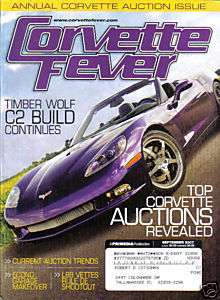 Corvette Fever Magazine September 2007 Timber Wolf C2  