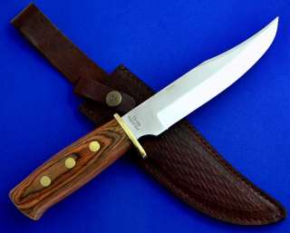 Timber Rattler Wood Handle Bowie Hunting skinning Knife  
