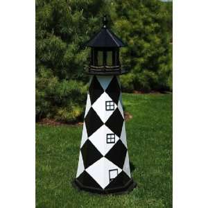  6 Foot Wooden Cape Lookout Painted Wooden Lighthouse 
