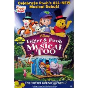  Tigger and Pooh and a Musical Too Poster 27 X 40 (Approx 