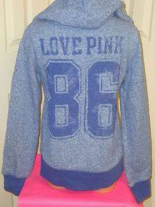 Victorias Secret LOVE PINK 86 Hoodie Sweater Sweatshirt Top L Large 
