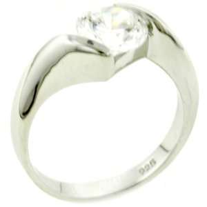  Size 8 Round Cz Promise Ring Pugster Jewelry