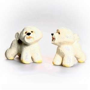  Bichon Frise Salt and Pepper Shakers