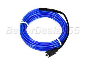 Flexible Neon Light Glow EL Wire Rope Car Party 3M Blue  